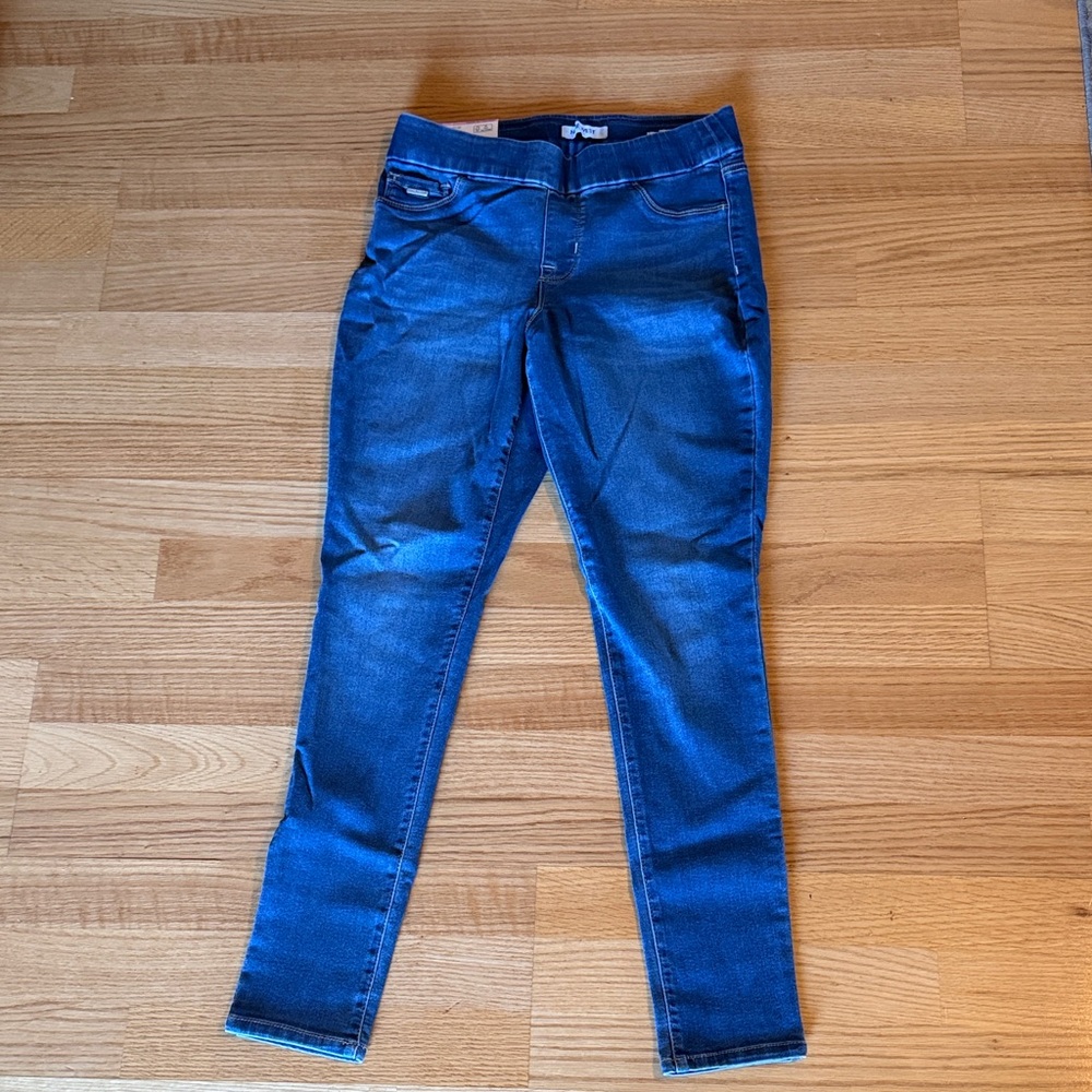 Nine West Medium Blue Pull-On Skinny Jeans